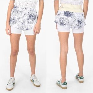 Adidas by Stella McCartney Women’s Stretchy Running Shorts Printed Navy White S